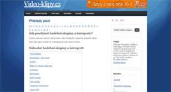 Desktop Screenshot of preklady-pisni.video-klipy.cz