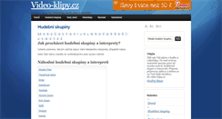 Desktop Screenshot of hudebni-skupiny.video-klipy.cz