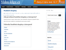 Tablet Screenshot of hudebni-skupiny.video-klipy.cz