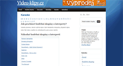 Desktop Screenshot of karaoke.video-klipy.cz