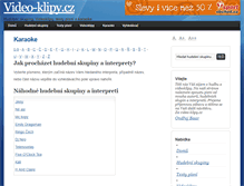 Tablet Screenshot of karaoke.video-klipy.cz